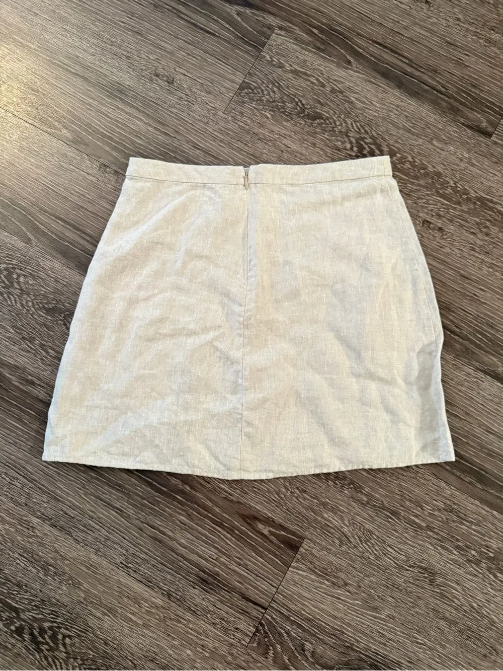 Reformation Baker Linen Mini Skirt
